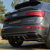 Gloss Black Rear Centre Splitters for Audi Q5 MK2 (2020-2024) S-Line — Body-Styling-Ireland