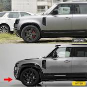 Gloss Black Front Bumper Lower Wide Body Canards for Land Rover Defender L663 (2020+) — Body-Styling-Ireland image