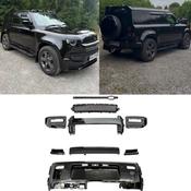 Black Full Exterior Front &amp; Rear Pack 007 for Land Rover Defender 90 110 L663 (2020+) — Body-Styling-Ireland