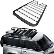 Silver STX Style Roof Rack for Land Rover Defender 90 L663 (2020+) — Body-Styling-Ireland