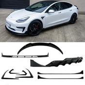 Aero Body Kit Gloss Black Tesla Model 3 2018 to 2023 — Body-Styling-Ireland