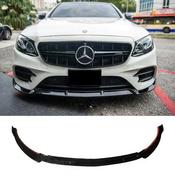 Brabus Style Front Splitter Lip Gloss Black Mercedes E-Class W213 C238 AMG Line E43 E53 — Body-Styling-Ireland image