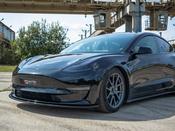 Maxton Design Front Splitter Gloss Black Tesla Model 3 2017-2023 — Body-Styling-Ireland