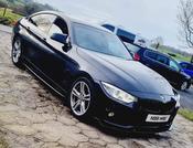BMW F32 Non M Sport Front Splitter &amp; Side Extensions Gloss Black — Body-Styling-Ireland