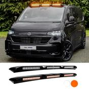 Gloss Black Roof Light Pod with Amber Strobe VW Transporter T7 2025 on — Body-Styling-Ireland