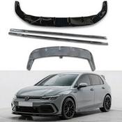 Gloss Black Full Body Kit VW Golf MK8 GTI GTD GTE R and R Line 2020-2023 — Body-Styling-Ireland