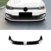 Gloss Black Front Splitter for VW Golf MK8 (2020-2023) Life / Style / Standard — Body-Styling-Ireland image