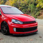 Gloss Black Front Splitter for VW Golf MK6 (2008-2012) GTI / GTD — Body-Styling-Ireland image