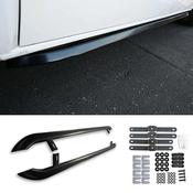 Gloss Black Trapezoid Side Bars for VW Transporter T6.1 (2003-2023) SWB — Body-Styling-Ireland image