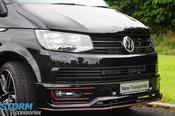 Gloss Black Front Splitter for VW Transporter T5/T6 (2015+) Sportline — Body-Styling-Ireland image