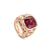 The Palace Collection Royal Damask Hessonite Garnet Ring image