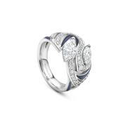 Africa Zebra Platinum Diamond Ring image
