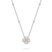 Posie Platinum and Rose Gold Diamond Pendant image