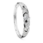 Africa Zebra Platinum Diamond Bangle image