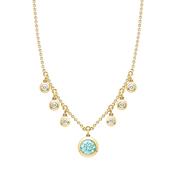 Beach Paraiba Diamond Yellow Gold Necklace image
