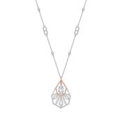 Peace of Mined Platinum and Rose Gold Diamond Pendant image
