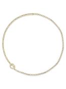 Knot Diamond Yellow Gold Necklace image