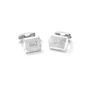 Jazz White Gold Ashoka Diamond Cufflinks image