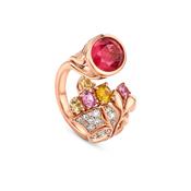 The Palace Collection Silk Mantua Pink Tourmaline Ring image