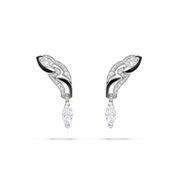 Africa Zebra Platinum Diamond Earrings image
