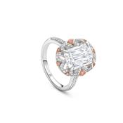 Fifth Avenue Ashoka Diamond Platinum and Rose Gold Ring image
