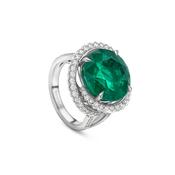 A Family Journey Monaco Emerald Platinum Ring image