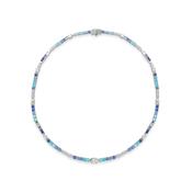 Play of Light Sapphire Platinum Necklace image