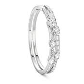 Play of Light Large Platinum Bangle image