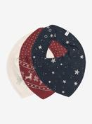 Bandana Bibs - Navy Christmas