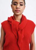 Hiji Wool Blend Scarf - Red