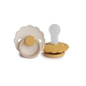 FRIGG Daisy Pacifiers 2-Pack- Chamomile/ Crossaint image