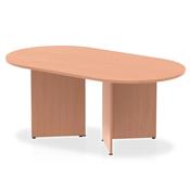 1800 beech D end table