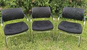 Luxy Mesh Meeting Chairs with Arms – Second-Hand (Set of 3)