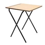 Folding Exam Desk – Beech Top 600 x 600mm image
