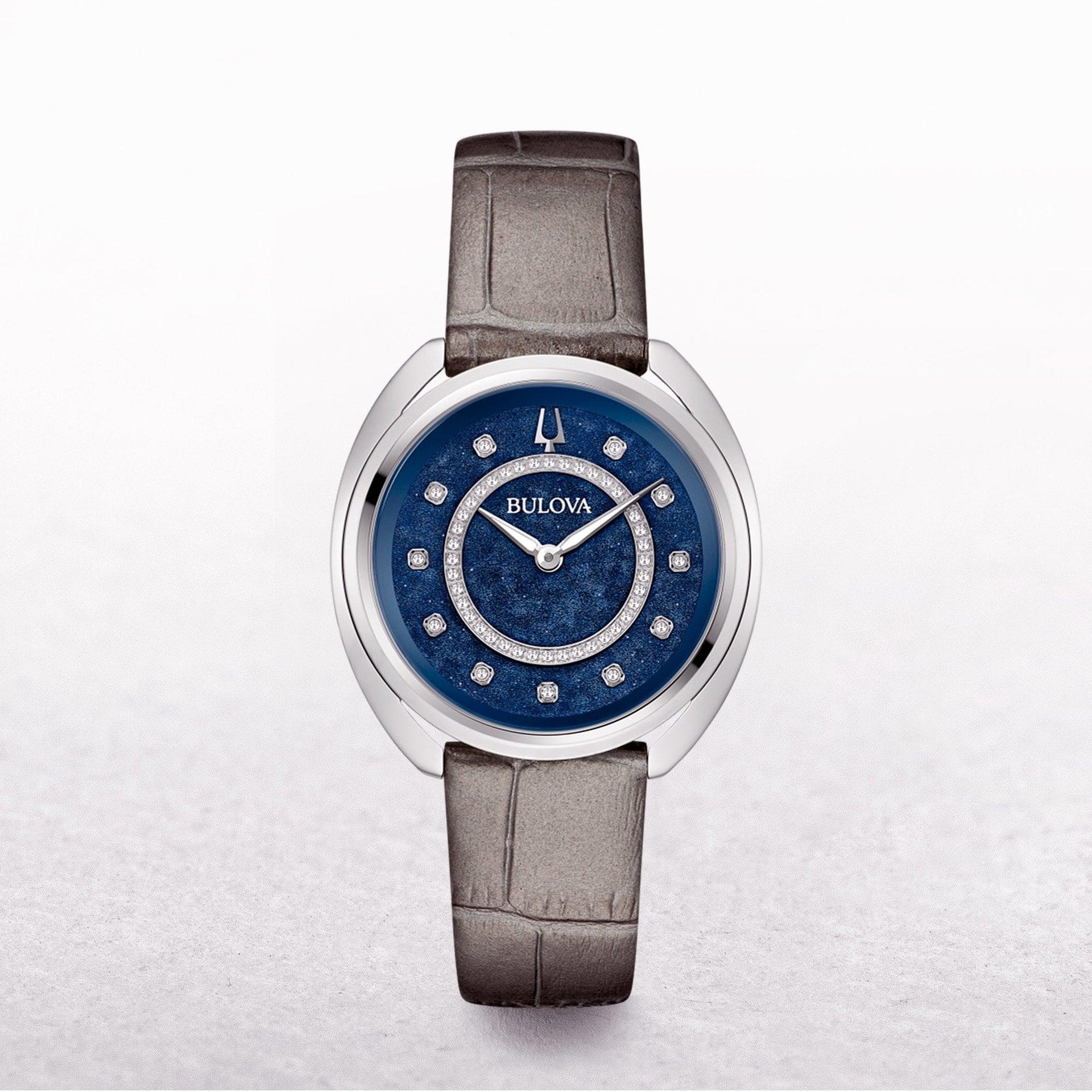 NWT Bulova Duality Quartz Blue Dial Ladies Watch Blue Dial Stainless Steel Bracelet Duality 96X160 | Bulova main image 2