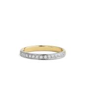 0.20 18ct Yellow Gold Natural Diamond Set Wedd Ring