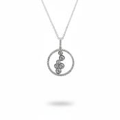 0.57ct F VS1 Natural Diamond Waterfall Pendant in 18ct White Gold image
