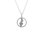 0.57ct F VS1 Natural Diamond Waterfall Pendant in 18ct White Gold image