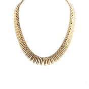 18ct Yellow Gold Flange Cleopatra Necklet 79.2g
