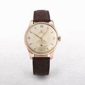 1950 Gents Omega 18ct Rose Gold 17 Jewels Watch image