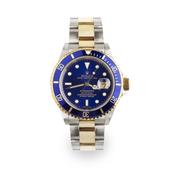 2004 Gents Two Tone Rolex Submariner Blue Dial &amp; Bezel Oyster Perpetual Bracelet image