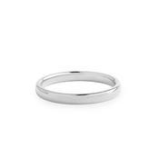 2.5mm Ladies Plain Wedding Band  In 18ct White Gold - P image