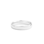4mm Gents Classic Wedding Band In 9ct White Gold - P image