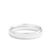 4mm Gents Classic Wedding Band In 9ct White Gold - P image