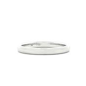 2.5mm Ladies Plain Wedding Band  In 18ct White Gold - P image