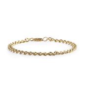 8'' Curb Bracelet Weighting 8.5g in 9ct Yellow Gold image