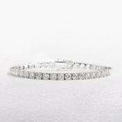 8ct F Si1 Natural Diamond Line Bracelet in 18ct White Gold image