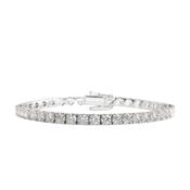 8ct F Si1 Natural Diamond Line Bracelet in 18ct White Gold image