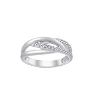 9ct White Gold 0.13ct Diamond Set Dress Ring image