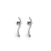 9ct White Gold S Shape Diamond Earring 0.18ct image